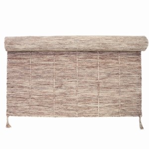 Tapis lhena brun rose m