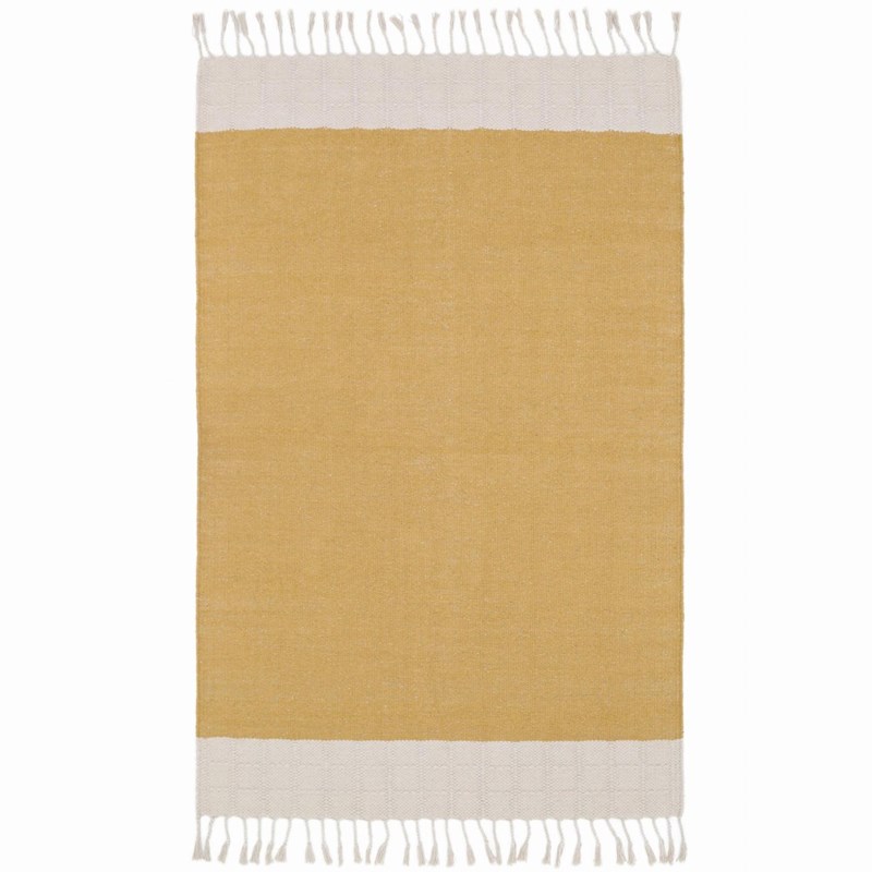 Tapis lucia moutarde