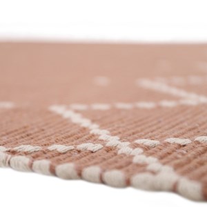 Tapis mallorca rose argile