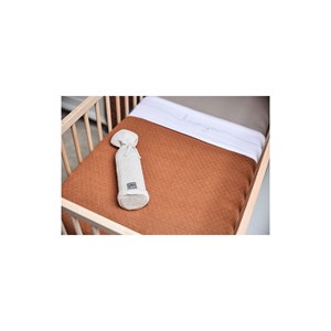 Drap-housse jersey 60x120cm nougat