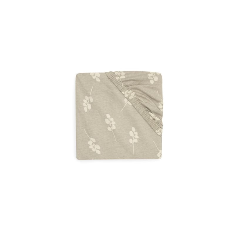 Drap-housse jersey 60x120cm twig vert ol (Jollein) - Image 1