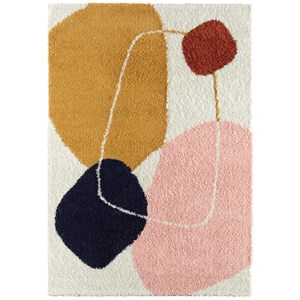 Tapis enfant multicolore motifs géométri