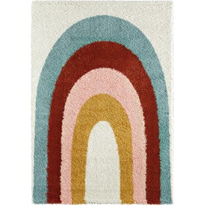 Tapis enfant arc en ciel aquarelle par n