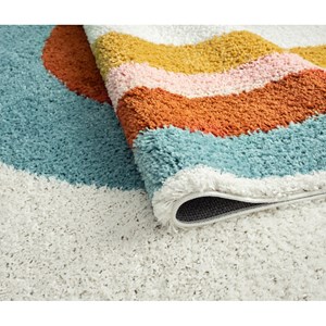 Tapis enfant arc en ciel aquarelle par n