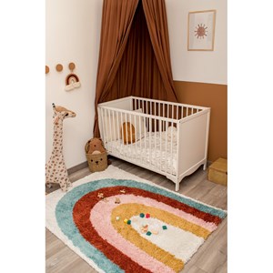 Tapis enfant arc en ciel aquarelle par n