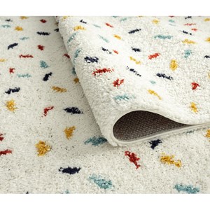 Tapis enfant points multicolore par naza