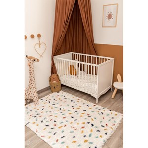 Tapis enfant points multicolore par naza