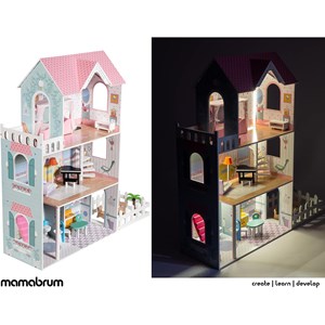 Maison de poupées enfant + accessoires