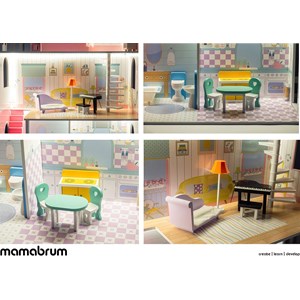 Maison de poupées enfant + accessoires