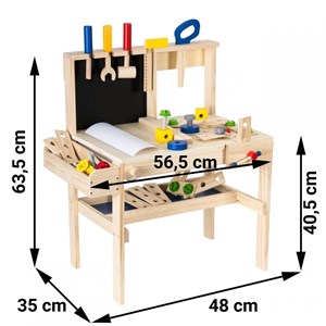 Etabli enfant atelier de bricolage, bois