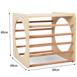 Cube d'escalade bois montessori, 80 kg