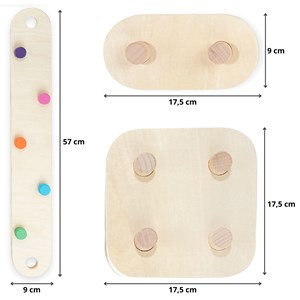 Piste d'équilibre sensorielle montessori