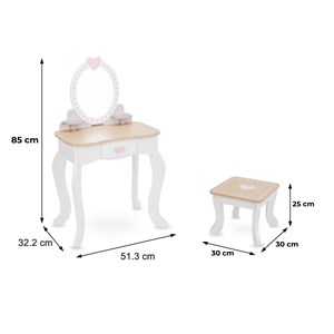 Jouet d'imitation coiffeuse enfant, bois