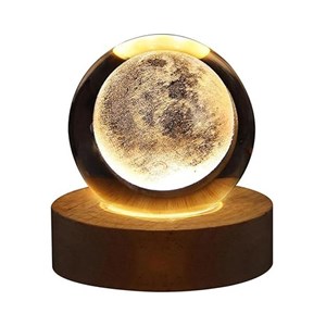 Veilleuse boule de cristal lune
