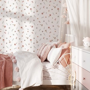 Papier peint fleurs sauvages