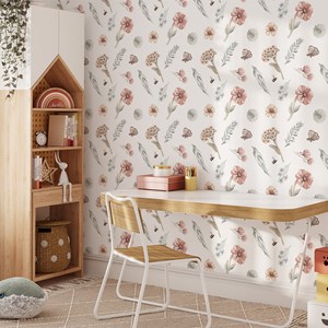 Papier peint fleurs sauvages