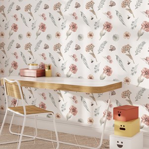 Papier peint fleurs sauvages