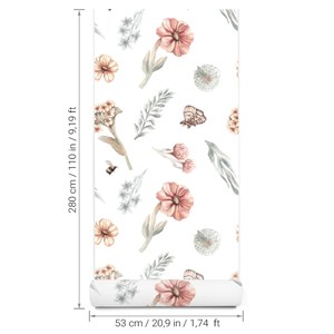 Papier peint fleurs sauvages