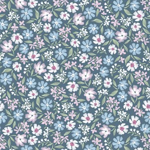 Papier peint marguerites blue