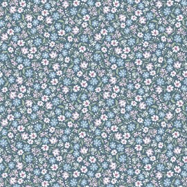 Papier peint  mini marguerites blue