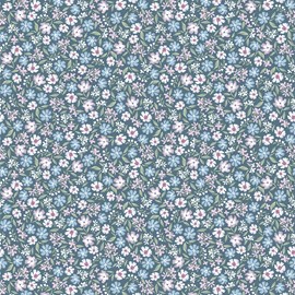 Papier peint  mini marguerites blue