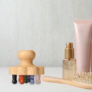 Brosse en fleur 9 points à cuir chevelu