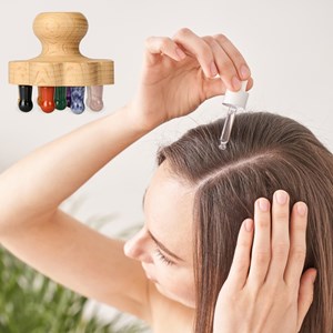 Brosse en fleur 9 points à cuir chevelu