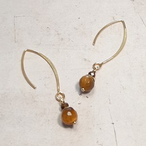 Boucles d'oreilles œil de tigre