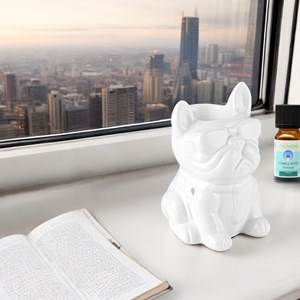 Brûle parfum série céramy - boubou blanc