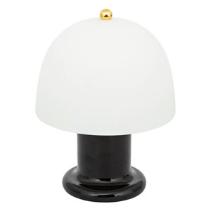 Lampe led verre noir