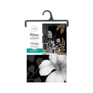 Rideau de douche kelly noir
