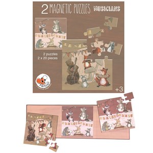 Puzzle magnetic musiciens