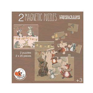 Puzzle magnetic musiciens