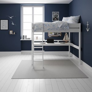 Lit mezzanine avec bureau timon