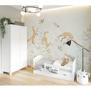 Lit enfant bois 80x160m avec tiroir