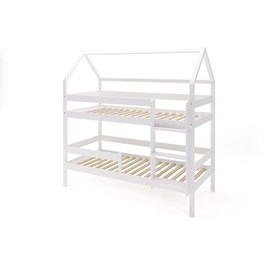 Lit cabane superposé 200x90cm bois