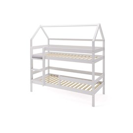 Lit cabane superposé 200x90cm bois