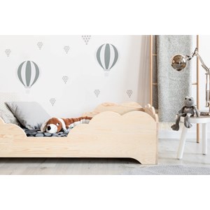 Lit enfant bois forme nuage 80x140cm