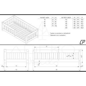 Lit superposé enfant bois mila 80x180cm