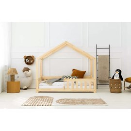 Lit cabane enfant bois mila 120x200cm