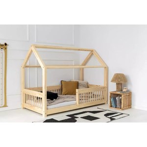 Lit enfant cabane bois mila 140x190cm