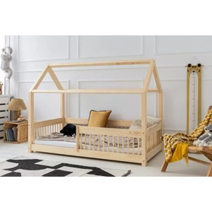 Lit enfant cabane bois mila 90x200cm