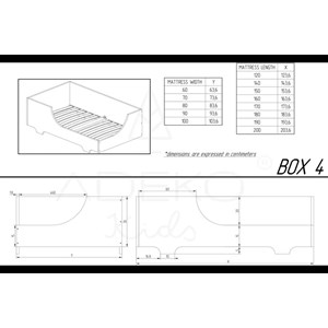 Lit enfant bois box 4 90x200cm