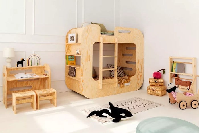 Lit superposé enfant mila 80x160cm (Babykare) - Image 1