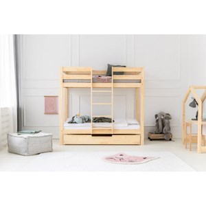 Lit superposé bois cabane mila 80x190cm