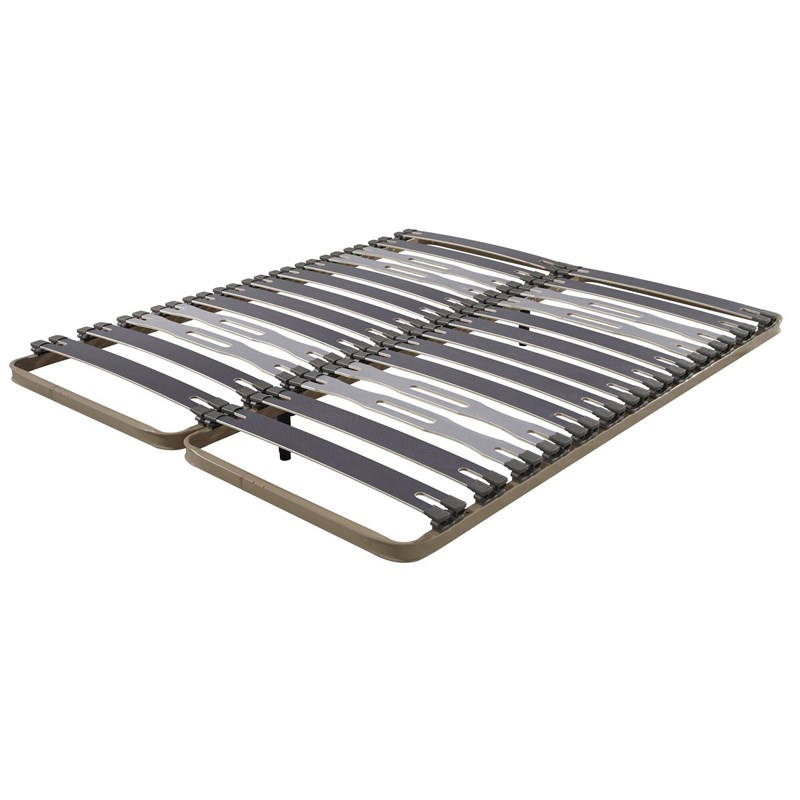 Sommier cadre 5 zones 2 x 80 x 200 cm