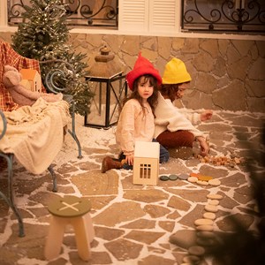 Jeu d'équilibre galets multicolore