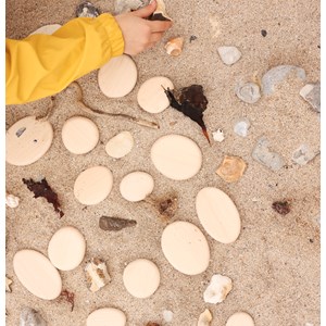 Jeu d'équilibre galets naturels