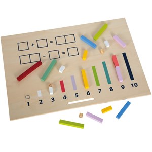 Bâtonnets de calcul avec chiffres