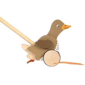 Canard à pousser avec tête mobile